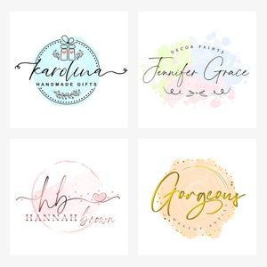 CUSTOM LOGO DESIGN & WATERMARK, BLOG LOGO DESIGN, MINIMAL LOGO, AFFORDABLE LOGO, BRAND LOGO DESIGN, FEMININE LOGO, ROSE GOLD LOGO DESIGN, WATERCOLOR LOGO DESIGN