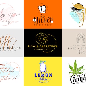 Ich werde ein individuelles Logo-Design und Branding-Kit für Unternehmen, minimalistisches Logo, Logo für Etsy-Shop, Pastell-Logo-Design für elegantes Geschäft erstellen Bild 5