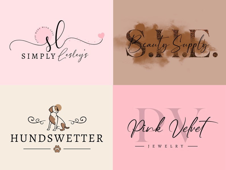 logo customs, logo custom business, logo initials