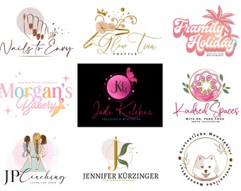 Individuelles Logo-Design für kleine Unternehmen | Professionelles Logo | Minimalistisches Logo | Neon-Logo | Firmenlogo | Branding-Kit | Bäckerei-Logo