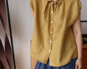 100% Hemp Top: Eco-Friendly Women's Shirt