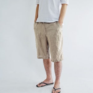 100% Hemp Mens Shorts Relaxed Fit Shorts  Made to Measure Hemp Clothing Eco Friendly
