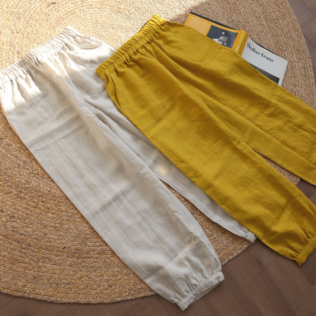 100 Hemp Trouser Jogger Pants Yoga Pants Hemp Clothing Eco Friendly Etsy