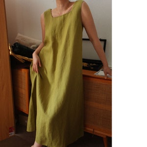 100% Hemp, Maxi Sleeveless Dress, Eco Friendly, Hemp Clothing