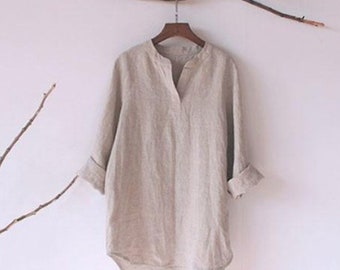 100% Hemp Shirts for Women V Neck  Hemp Clothing Eco Friendly