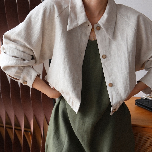 100% Hemp Jacket, Twill Hemp Coat, Hemp Clothing