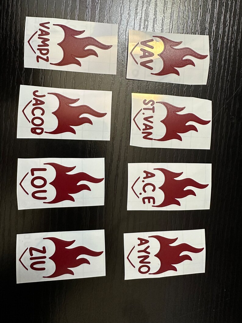 Vav Point Sticker VAV Light Stick Decal - Etsy