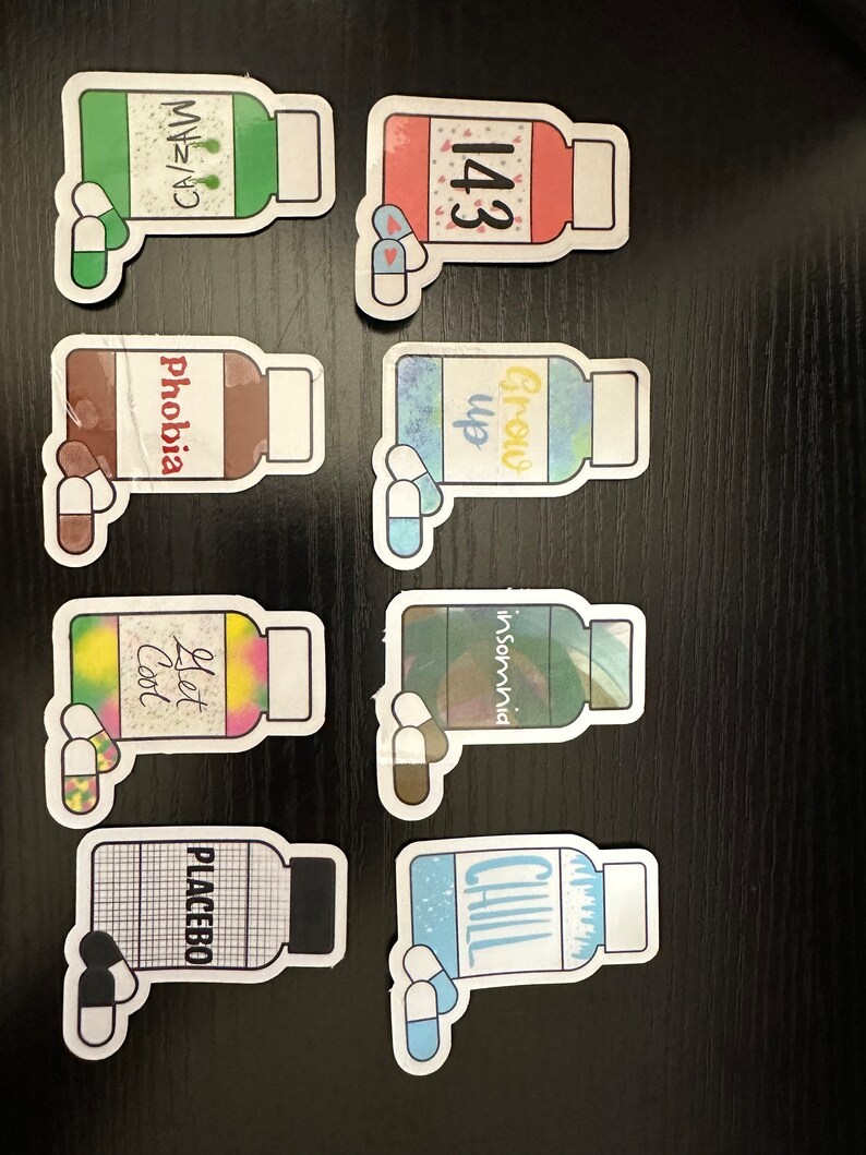 Skz Pill Bottle Sticker Collection - Etsy