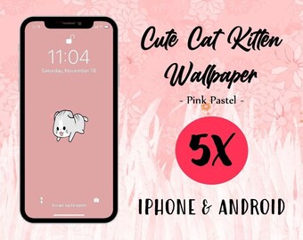 Cute Cat Wallpaper Etsy Cute Cat Wallpaper Etsy