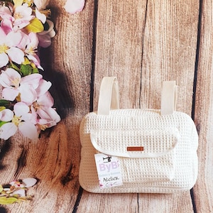Kinderwagen organisator tas, lichtgewicht kinderwagen winkelwagen voor hele stuur of stok type, wafelstof kleur om uit te kiezen