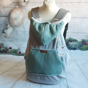 Capa de transporte CINZA universal para qualquer mochila porta-bebês