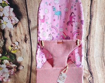 Housse complète Fleurs pour hamac Babybjorn REMPLACE l'original, LICORNES, Pink Waffle