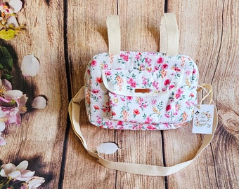 Organizer tas voor kinderwagen bedrukte bloemen vrijheid