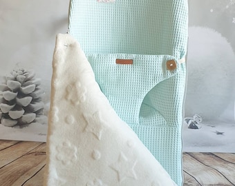 Cover and footmuff for Babybjorn bouncer - 4 seasons, Replaces the original upholstery, Piqué Waffle colors