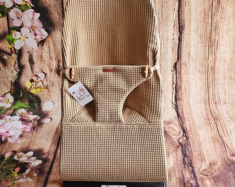 Funda completa para hamaca Babybjorn  #13 Waffle Camel - REEMPLAZA la original