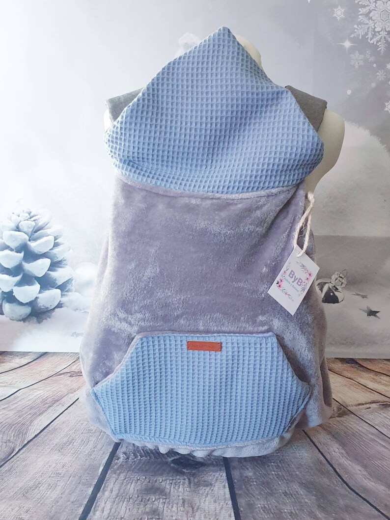 Universal GRAY carrying cover for any baby carrier backpack image 2
