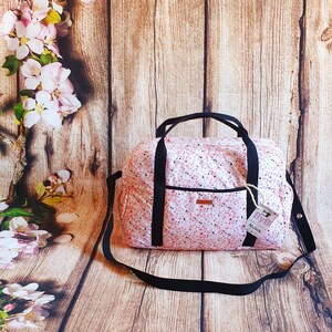 Universal maxi bag for stroller, lightweight stroller Flowers Liberty London &quot;Black Roses&quot;