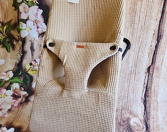 Simple cover for Babybjorn Waffle hammock (it is placed on top of the original one, it does not replace it) Waffle camel #13