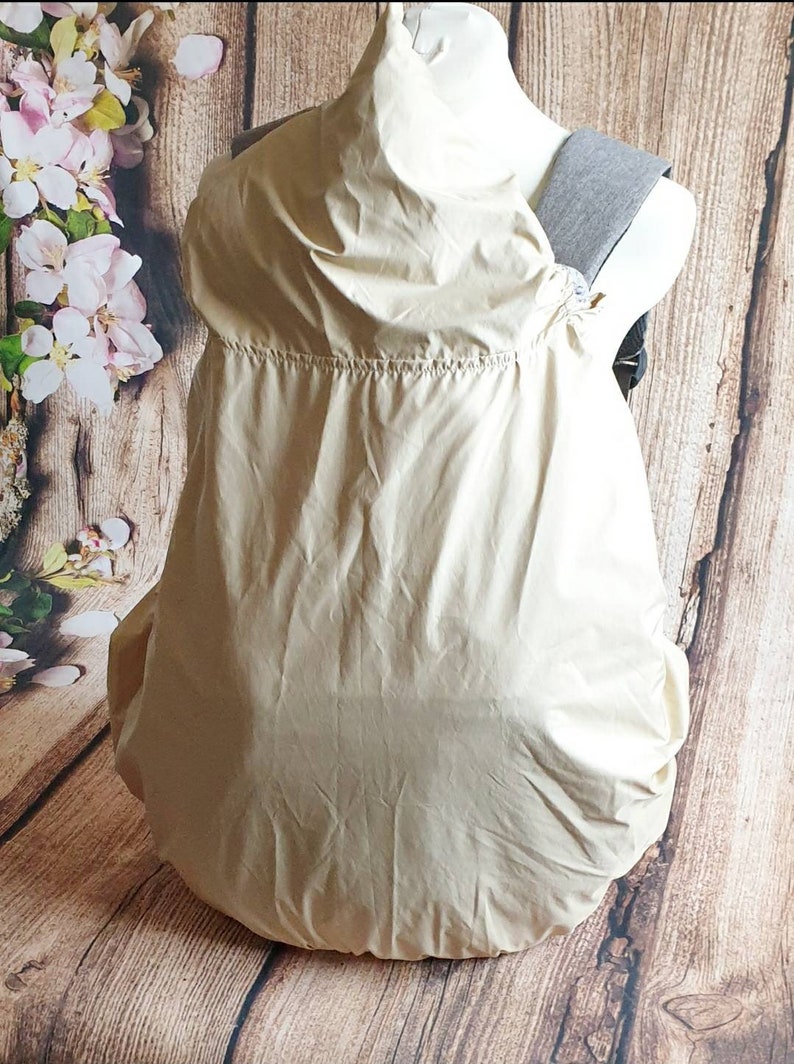 Housse de portage CREAM, universelle pour tout porte-bébé, avec housse imperméable en option image 8