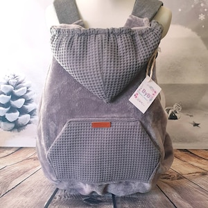 Universal GRAY carrying cover for any baby carrier backpack image 5