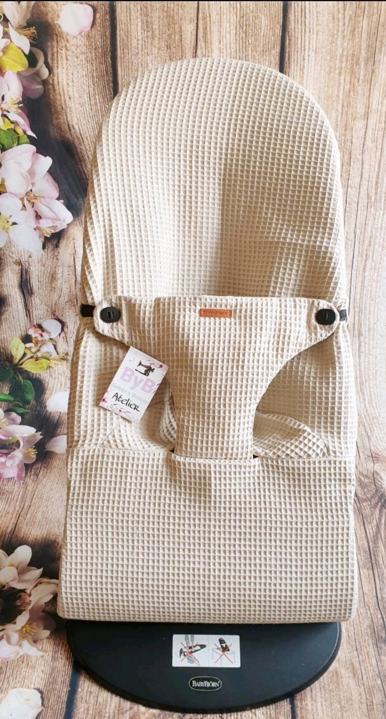 Housse pour hamac Babybjorn Waffle elle se place par dessus l'original, elle ne le remplace pas image 3