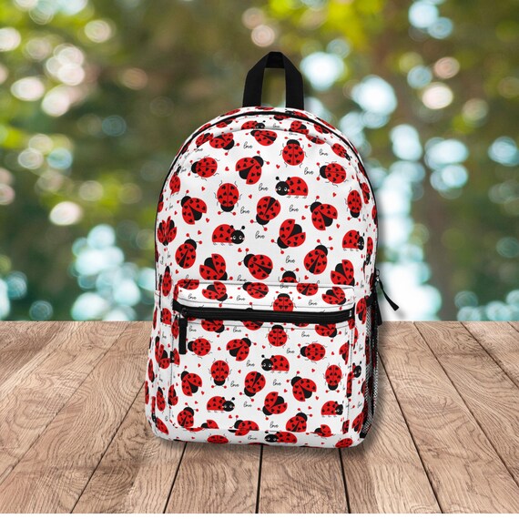 Adorable Red Ladybugs Backpack, Fun and Playful School Bag, Cute Kids Travel  Pack, Bug Print Bag, Adorable Insect Knapsack, FREE SHIPPING - Etsy