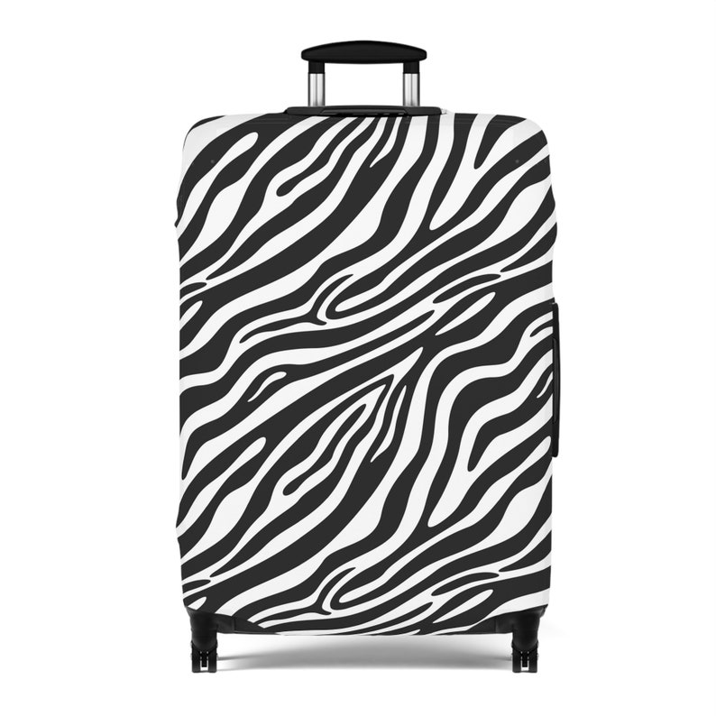 Black Swan Pattern Print Luggage Cover Protector