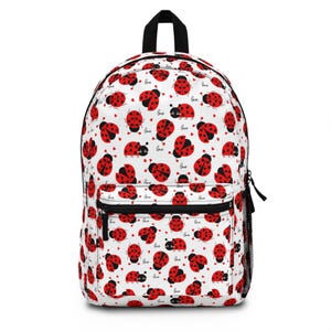 Entzückender roter Marienkäfer-Rucksack, lustige und spielerische Schultasche, niedlicher Kinderreisesatz, Käfer-Druck-Tasche, entzückender Insekten-Rucksack, KOSTENLOSER VERSAND