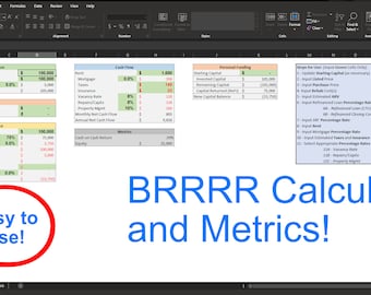 BRRRR (Buy, Rehab, Rent, Refinance, Repeat) Calculator and Metrics