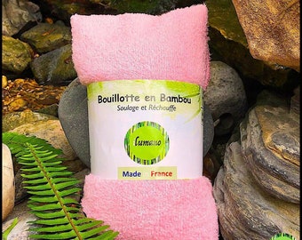 Bouillotte Sèche en Bambou Rose