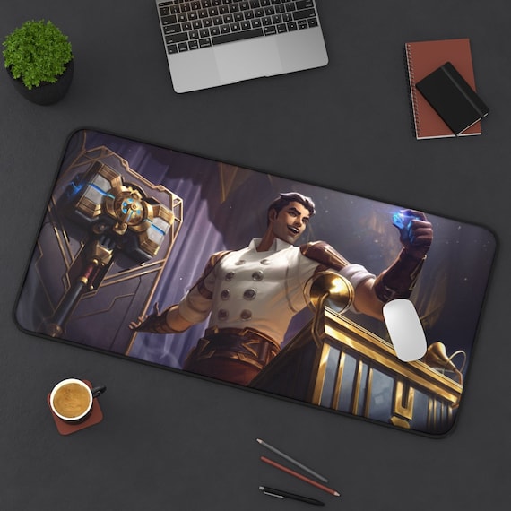 Jayce Lol Large Desk Mat Lol Large Mouse Pad Lol Mouse Mat Etsy