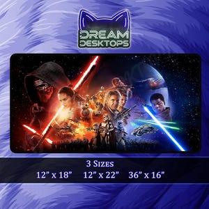Star Wars Generations Anime Deskmat - Gamer Desk Mat - Large Mouse Pad Gaming - Comic Desk Mat - Anime Desk Mat - Mousepad- 3 Sizes