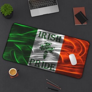 Mouse Pad Irish Flag Grunge Mousepad