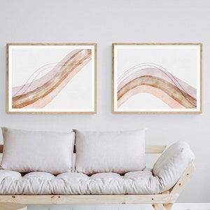 Abstract Wall Art Set: Minimalist Neutral Prints (Digital Download)
