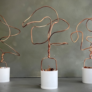 3D Handcrafted Swirling Copper Trellis ( Various Designs)