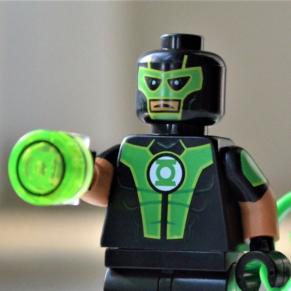 Green Lantern - Simon Baz - genuine LEGO® minifigure // justice stewart gardner reynolds jordan john guy ryan hal league design version suit