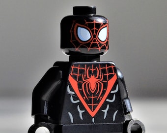 Spider-Man - Miles Morales 2019-ontwerp - echte LEGO® minifiguur // in Spider-Vers: ultieme spider-man-versie Shameik Parker Peter
