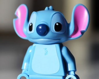 Stitch - genuine LEGO® minifigure / !! RARE !! / film movie version design animation animated cartoon character lilo & and alien dog pet + y