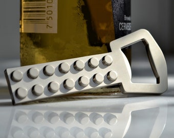 Studded Bottle Opener // Cap Remover / Cool / Unique / Openers / Toy Bricks / Classy / Funny / Separator / Metal