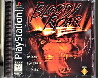 Bloody Roar - original disc / game for PSX / PS1 - NTSC region - great condition // complete with case and manual // fighter fighting