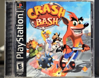 Crash Bash - Disque / jeu original pour PSX / PS1 - Région NTSC - Très bon état // Complet avec étui et manuel