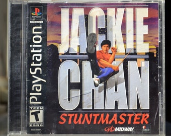 Jackie Chan Stuntmaster - original disc / game for PSX / PS1 - NTSC region - good condition // complete with case and manual // beat-em-up