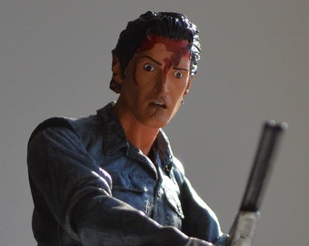 Ash Williams from Evil Dead 2 film - 6.75" inch action figure / 22 points of articulation / NECA Reel Toys / new condition, no box