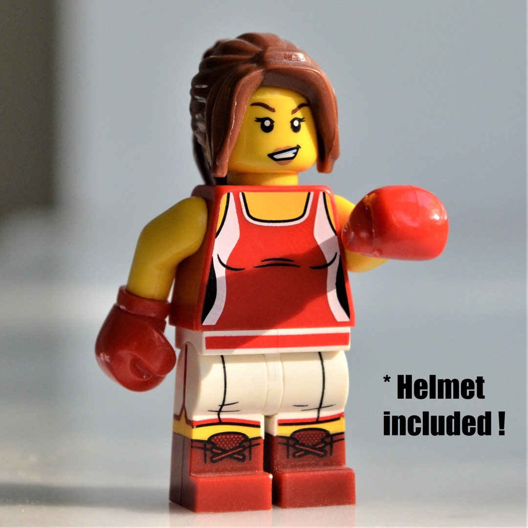Kickboxer Genuine LEGO Minifigure Boxing Champ Fighter Amateur Athlete Mixed Arts Puncher Olympic Professional Champion Female Woman Etsy