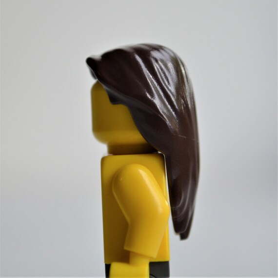 Hair Dark Brown Long Straight Slicked Back for Miniature - Etsy Finland Hair Dark Brown Long Straight Slicked Back for Miniature - Etsy Finland