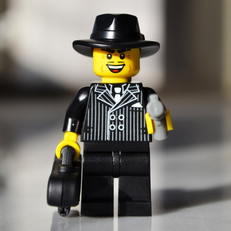 Gangster Genuine LEGO® Minifigure / RARE / Mobster Criminal Thug Crook