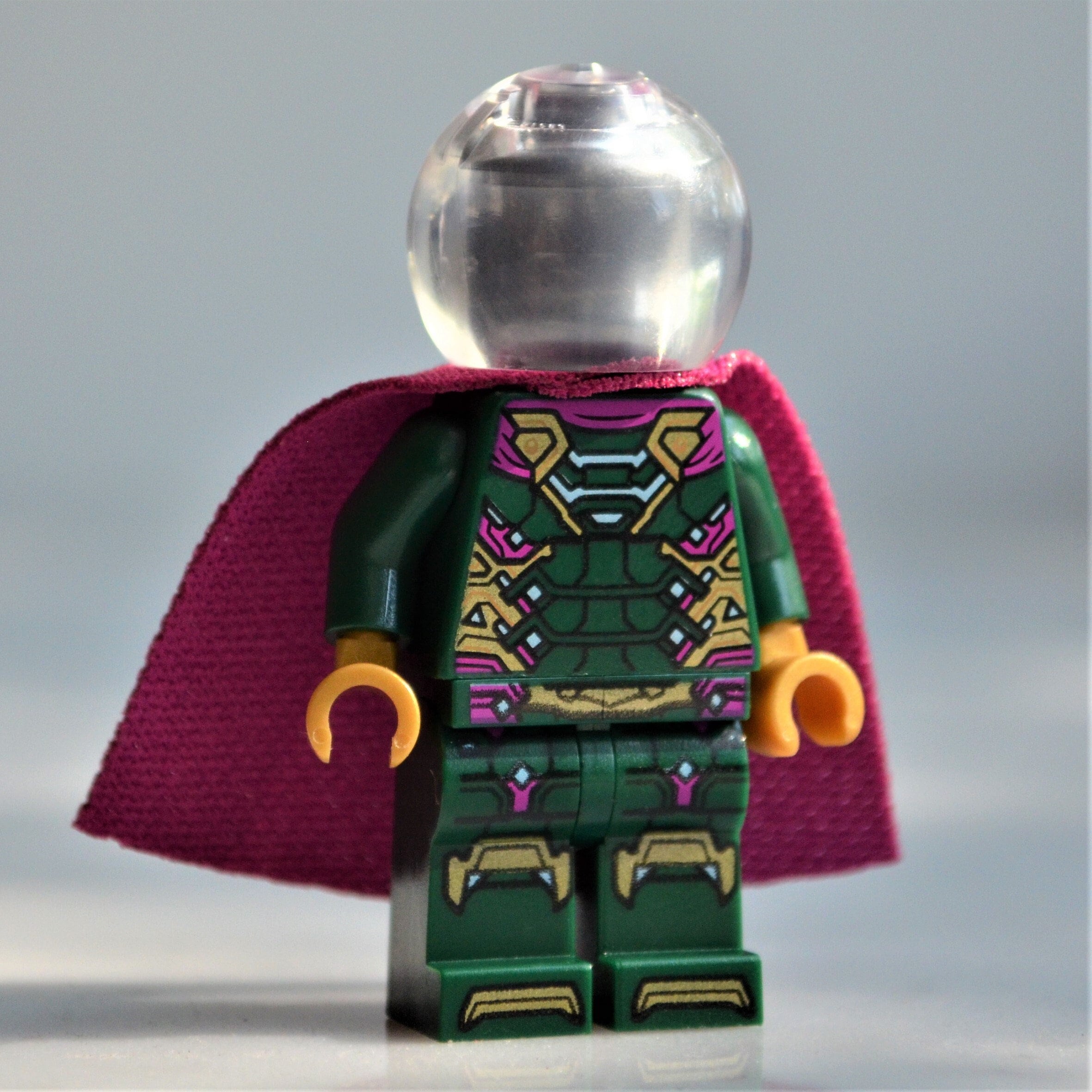 Mysterio Spider man Far From Home Version Genuine LEGO Minifigure Quentin Beck Misterio Gyllenhaal Trans Clear Helmet Jake Etsy