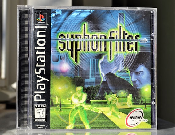Syphon Filter Playstation 1, 1999 PS1 Black Label CIB w/Reg Card