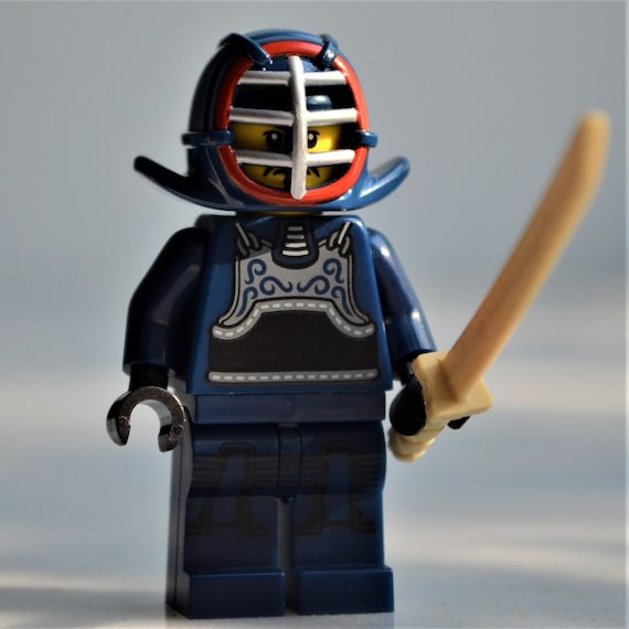 Kendo Fighter genuine LEGO minifigure Japanese swordsman martial artist bogu authentic buildable