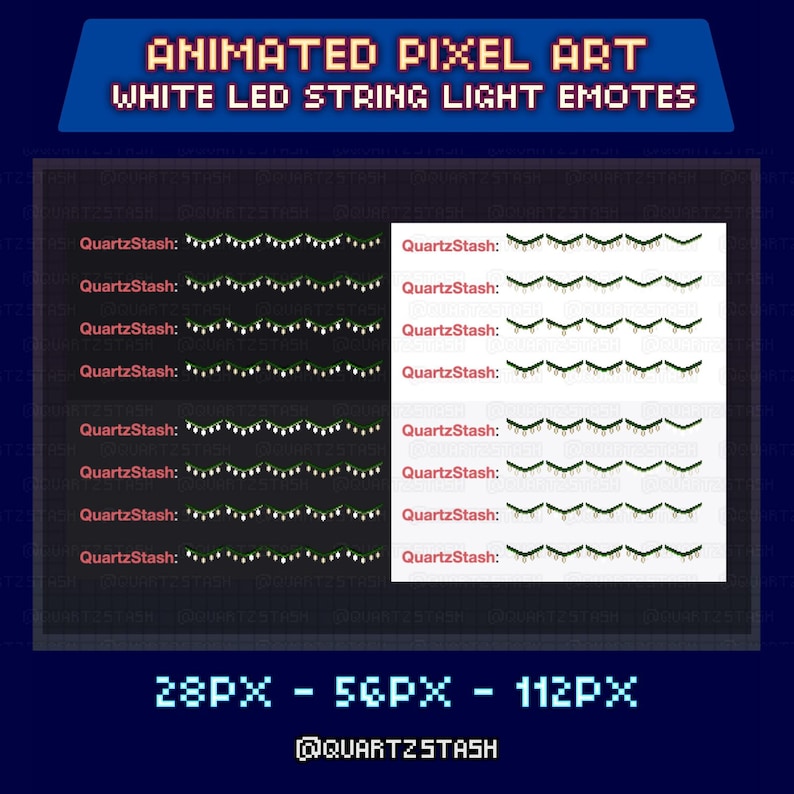 Animated Pixel Emotes, String Light Assets, 16bit Style Gifs, Twitch ...